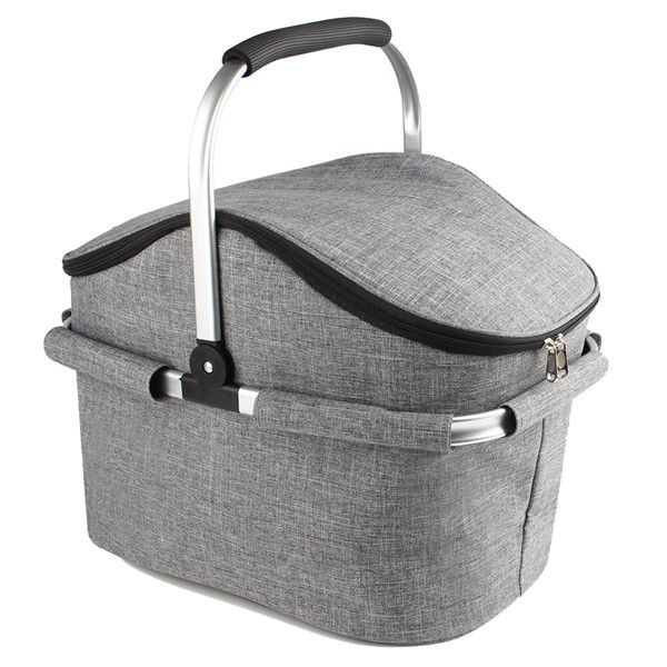 Hand Collapsible BBQ Cooler Bag Folding Picnic Equipment Basket